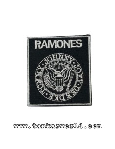 Parche Ramones - Logo escudo cuadrado - 7 x 7,5 cm