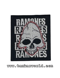 Parche Ramones - Logo calavera - 7 x 8 cm