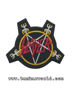 Parche Slayer - Logo clásico - 9 x 8,5 cm