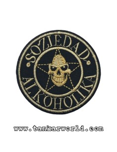 Parche Soziedad Alkoholika - Logo redondo - 7,5 cm de diámetro