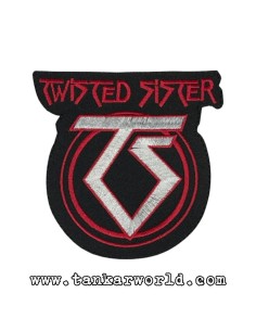 Parche Twisted Sister - Logo redondo - 9x9 cm