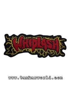 Parche Whiplash - Logo letras rojas - 16x6 cm