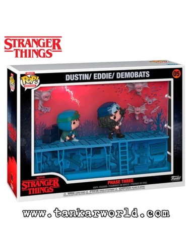Funko Pop! - Dustin, Eddie, Demobats - Phase Three - Stranger Things - Pop! Deluxe Moment - 05
