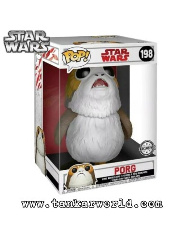 Funko Pop! - Porg (Boca abierta) - Star Wars - 198 - Exclusive - Super Sized Jumbo - 25 cm