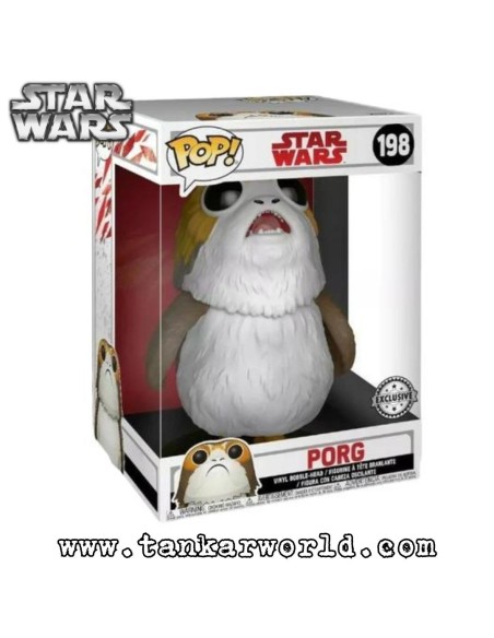 Funko Pop! - Porg (Boca abierta) - Star Wars - 198 - Exclusive - Super Sized Jumbo - 25 cm