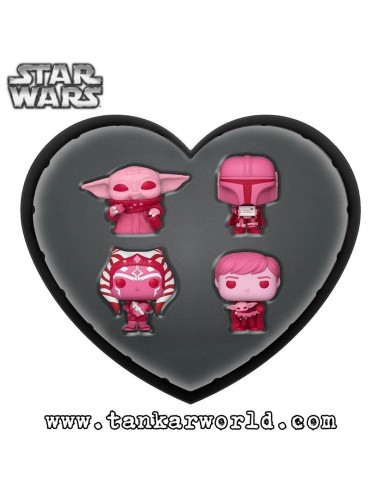 Funko Pocket Pop! - Happy Valentine´s Day - Heart Box with 4 figures - Star Wars - Special Edition