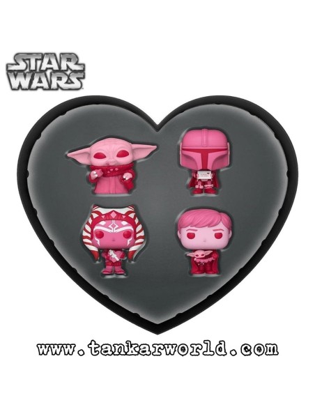 Funko Pocket Pop! - Happy Valentine´s Day - Heart Box with 4 figures - Star Wars - Special Edition