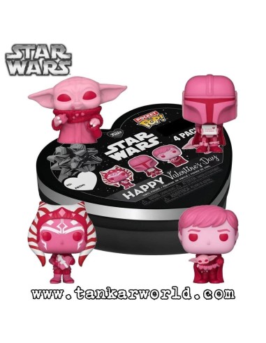 Funko Pocket Pop! - Happy Valentine´s Day - Heart Box with 4 figures - Star Wars - Special Edition