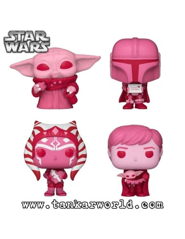 Funko Pocket Pop! - Happy Valentine´s Day - Heart Box with 4 figures - Star Wars - Special Edition