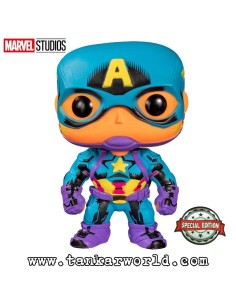 Funko Pop! - Captain America - Marvel - Black Light - Special Edition - 648