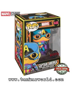 Funko Pop! - Captain America - Marvel - Black Light - Special Edition - 648 2