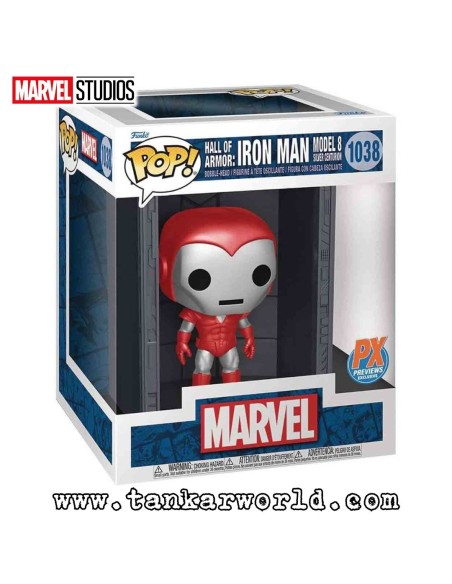 Funko Pop! - Hall Of Armor: Iron Man - Model 8 - Silver Centurion - Marvel - 1038