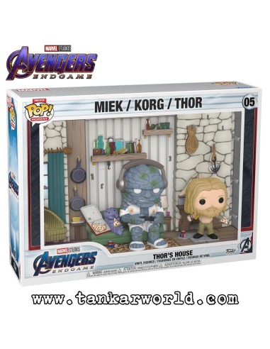 Funko Pop! - Thor´s House: Miek, Korg and Thor - Avengers: Endgame - Marvel - Pop! Deluxe - Moment 05