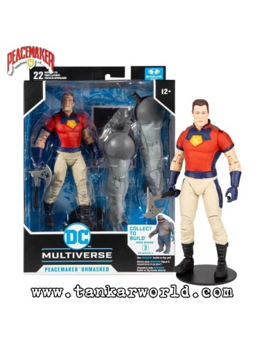 Peacemaker Unmasked - Collect to Build King Shark - Figura de Acción - DC Multiverse - McFarlane Toys - 18 cm
