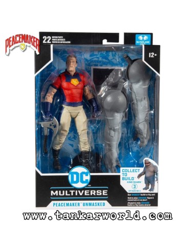 Peacemaker Unmasked - Collect to Build King Shark - Figura de Acción - DC Multiverse - McFarlane Toys - 18 cm