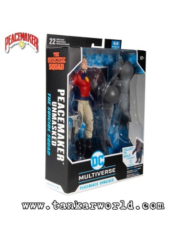 Peacemaker Unmasked - Collect to Build King Shark - Figura de Acción - DC Multiverse - McFarlane Toys - 18 cm
