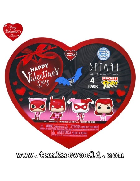 Funko Pocket Pop! - Batman The Animated Series - Happy Valentine's Day 4 Pack