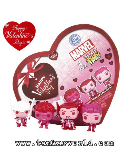 Funko Pocket Pop! - Marvel - Happy Valentine's Day 4 Pack