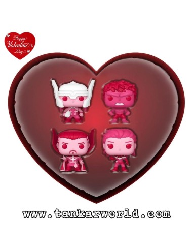 Funko Pocket Pop! - Marvel - Happy Valentine's Day 4 Pack
