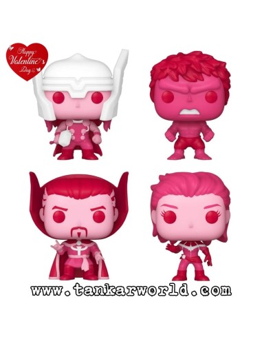 Funko Pocket Pop! - Marvel - Happy Valentine's Day 4 Pack
