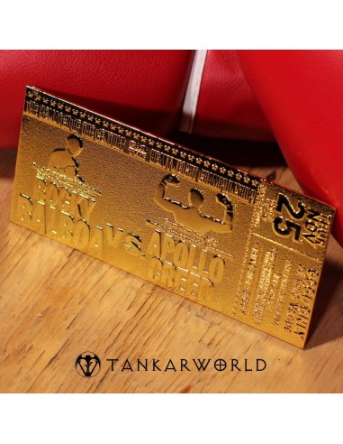 ROCKY II RÉPLICA SUPERFIGHT II TICKET (DORADO)