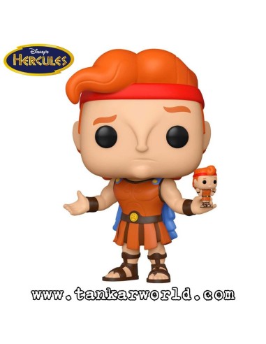 Funko Pop! - Hercules with Action Figure - Disney - 1329 - Funko 203 - Wondrous Convention - Limited Edition