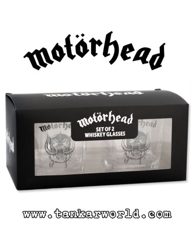 Motörhead - Pighead logo - Pack 2 Vasos Whiskey - Motorhead