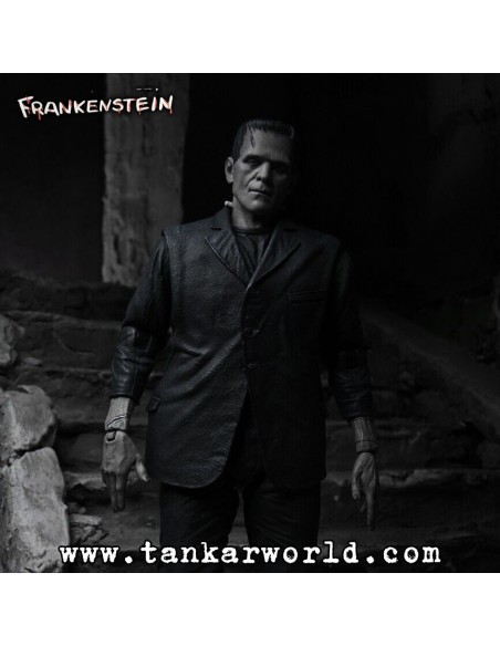 Frankenstein - Ultimate Frankenstein´s Monster - Universal Monsters 90th - Black & White - Figura de acción - NECA - 17 cm