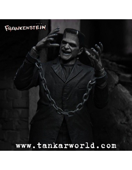 Frankenstein - Ultimate Frankenstein´s Monster - Universal Monsters 90th - Black & White - Figura de acción - NECA - 17 cm