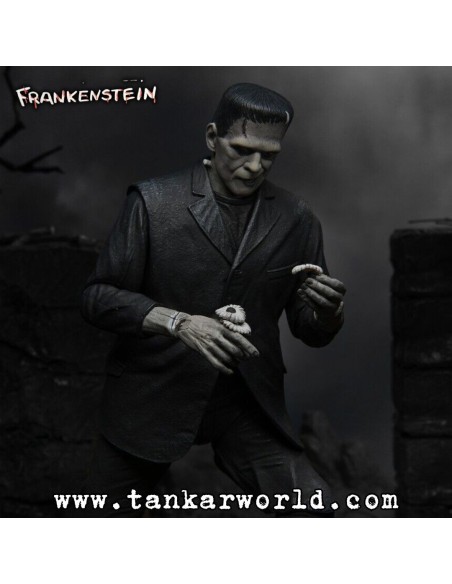 Frankenstein - Ultimate Frankenstein´s Monster - Universal Monsters 90th - Black & White - Figura de acción - NECA - 17 cm