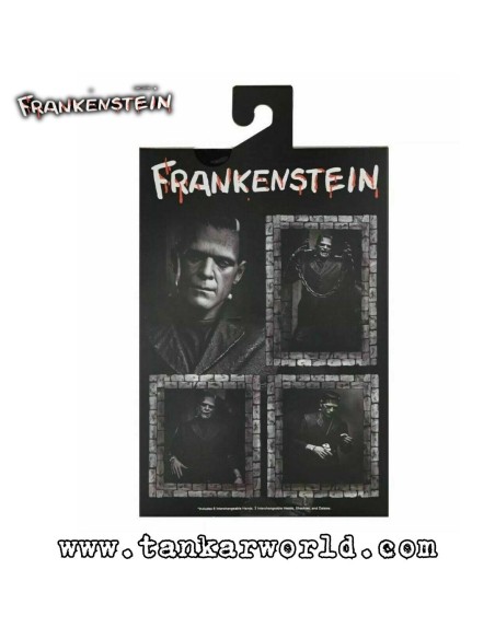 Frankenstein - Ultimate Frankenstein´s Monster - Universal Monsters 90th - Black & White - Figura de acción - NECA - 17 cm