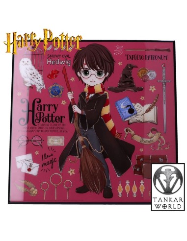Harry Potter - Cuadro de cristal - 32 x 32 cm