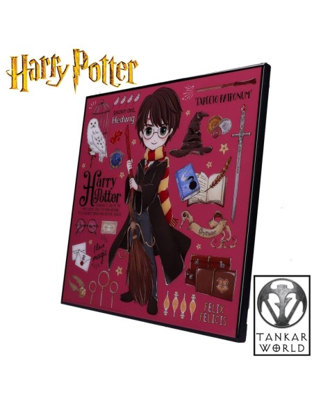 Harry Potter - Cuadro de cristal - 32 x 32 cm