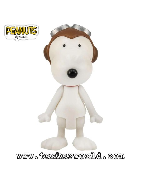 Snoopy - Figura articulada - Flying Ace - Peanuts - Reaction Figure - Super7 - 6,5 cm