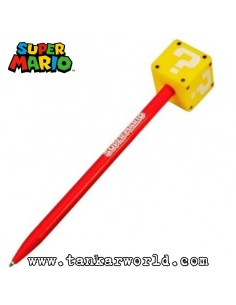 Bolígrafo y capuchón caja interrogante - Super Mario - Nintendo - Paladone - 17 cm