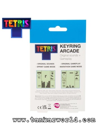 Tetris - Mini Retro Video Game - Llavero