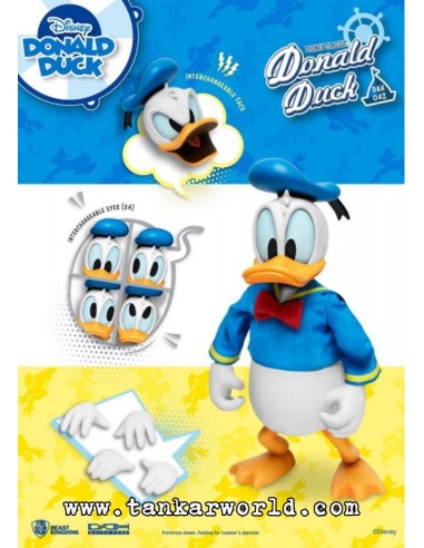 Pato Donald - Disney Classic - Dynamic Action Heroes - Donald Duck - Classic Version - Figura super articulada - 16 cm