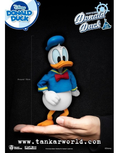 Pato Donald - Disney Classic - Dynamic Action Heroes - Donald Duck - Classic Version - Figura super articulada - 16 cm