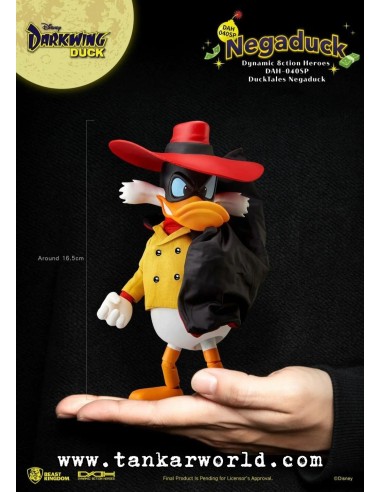 Darkwing - NegaDuck - Disney - Dynamic Action Heroes Action - Figura Super Articulada - Beast Kingdom - 16 cm