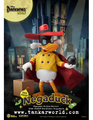 Darkwing - NegaDuck - Disney - Dynamic Action Heroes Action - Figura Super Articulada - Beast Kingdom - 16 cm