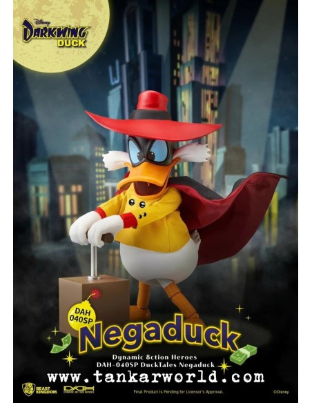 Darkwing - NegaDuck - Disney - Dynamic Action Heroes Action - Figura Super Articulada - Beast Kingdom - 16 cm