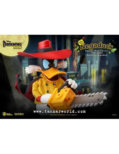 Darkwing - NegaDuck - Disney - Dynamic Action Heroes Action - Figura Super Articulada - Beast Kingdom - 16 cm