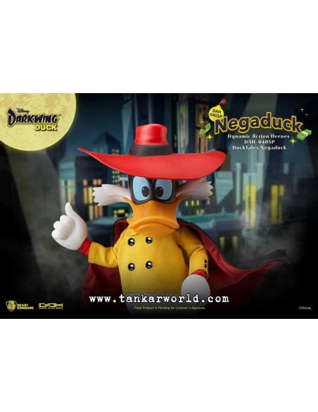 Darkwing - NegaDuck - Disney - Dynamic Action Heroes Action - Figura Super Articulada - Beast Kingdom - 16 cm
