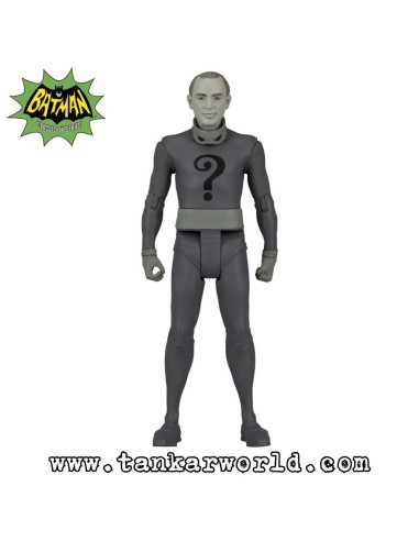 The Riddler - Black & White TV Variant - Batman Classic TV Series - Figura articulada - DC Comics - 15 cm