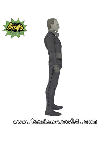 The Riddler - Black & White TV Variant - Batman Classic TV Series - Figura articulada - DC Comics - 15 cm