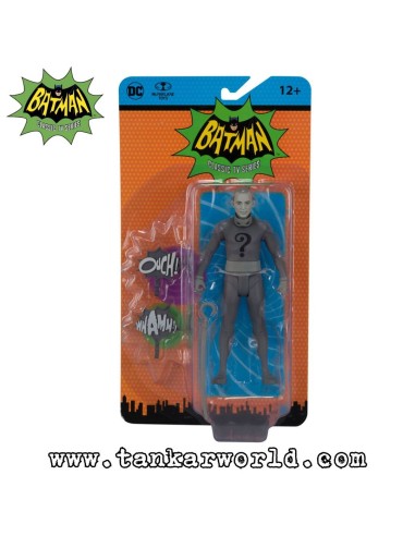 The Riddler - Black & White TV Variant - Batman Classic TV Series - Figura articulada - DC Comics - 15 cm