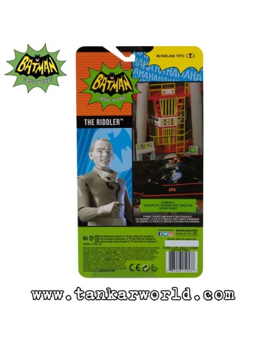 The Riddler - Black & White TV Variant - Batman Classic TV Series - Figura articulada - DC Comics - 15 cm
