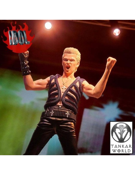 Billy Idol - Estatua Rock Iconz - 22cm - Escala 1:9