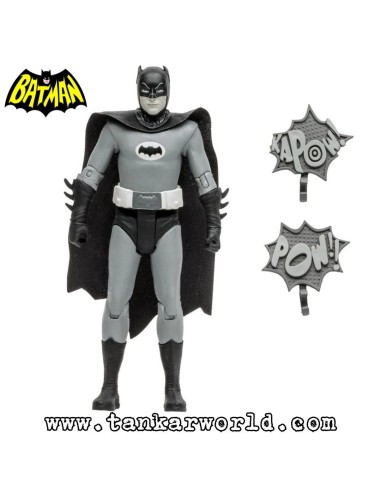 Batman - Black & White TV Variant - Batman Classic TV Series - Figura articulada - DC Comics - 15 cm