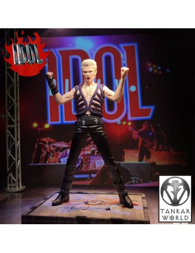 Billy Idol - Estatua Rock Iconz - 22cm - Escala 1:9